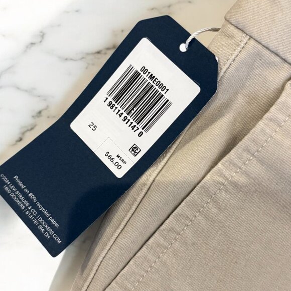 Dockers NWT Women's Mid-Rise Slim Collins Trouser Pants W/Sculpt Size 25 Beige - Picture 5 of 11
